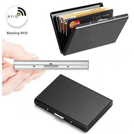 Stilren Exklusiv stål Korthållare / Plånbok