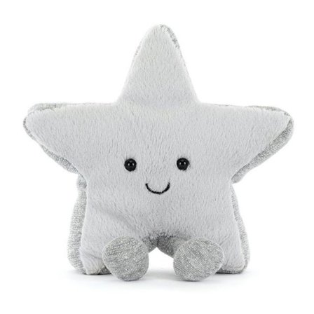 Jellycat 15 cm Amuseables Sølvstjerne plyslegetøj
