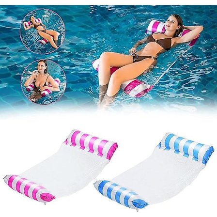 Pcs Flytande Recliner Hängmatta Flotte, 4 i 1 Uppblåsbar Pool Flotte, Vikbar Uppblåsbar Flytande Hängmatta