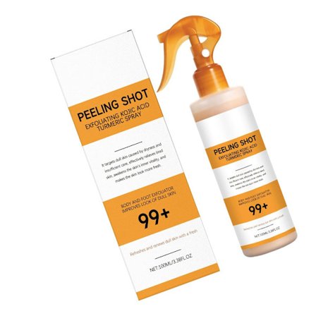 Mild Eksfolierende Ansikts- og Kroppsspray med Gurkemeie, 100 ml, Glatt Hud