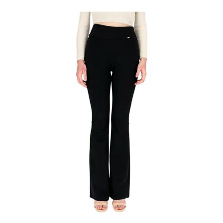Fracomina, Wide Trousers Zwart, Dames, Maat:XL