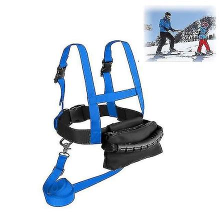 Skid- och snowboardsele för barn, skidsele med avtagbar koppel och väska, hastighetskontrolllektioner skidtillbehör för barn pojkar flickor nybörjare 