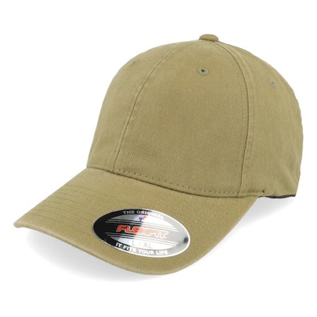 Flexfit - Washed Cotton Dad Cap Loden Flexfit Flexfit Green Cap - @ Hatstore