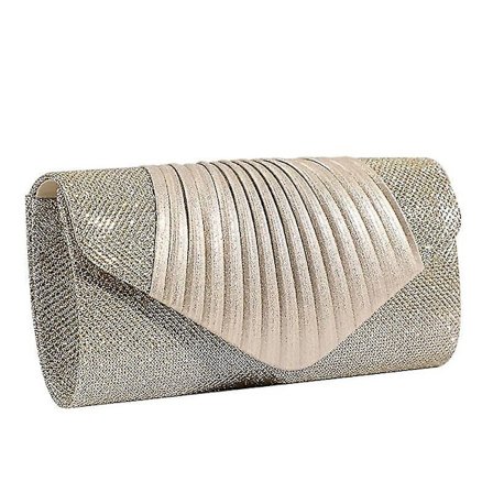 Women's Flap Evening Bag Glitter Clutch Handbag Party Shoulder Crossbody Bags