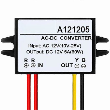 AC-DC 12V til 12V 5A 60W Konverter Nedtrappingsregulator Modul Buck Strømadapter