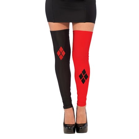 Harley Quinn Unisex Vuxen Benvärmare En Storlek Röd/Svart