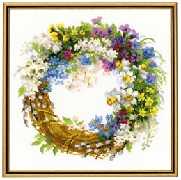 Bild Kranz mit Sommerblumen