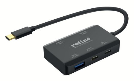 ROLINE USB3.2Gen2 Hub Type C, 4xPort