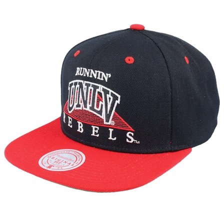 Mitchell & Ness - College Svart snapback Caps - University Of Nevada L.v. Monument Black/Red Snapback @ Hatstore