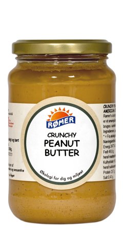 Rømer Peanut Butter Crunchy Ø 370 ml, Helse & Madvarer, Smørepålæg, Peanutbutter