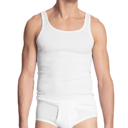 Calida Linne Twisted Cotton 12010 Underlinnen & t-shirts Herr Vit S