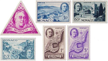 Monaco 1946 - YT 295-300 - Postfrisk