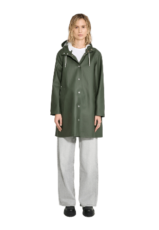 Stutterheim Mosebacke Raincoat Jackor Dam Grön MEDIUM