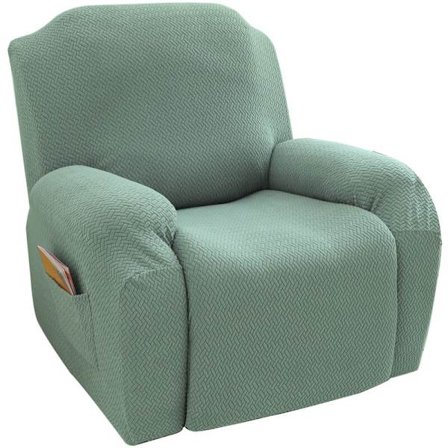 Super Stretchy Recliner Stoltrekk Recliner Sofa Trekk Recliner Stoltrekk Formtilpassede Slipcovers, Myke og Tykke (Grønn - 1 Pakke)