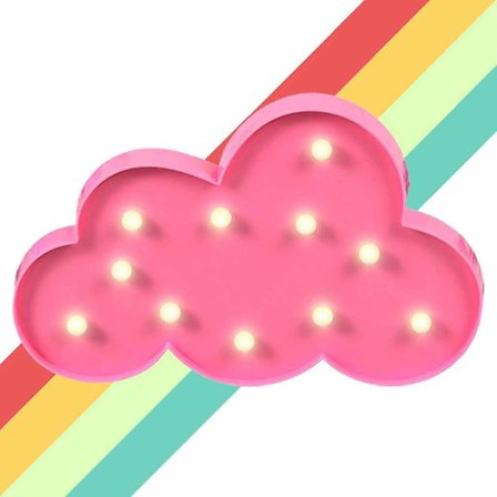 Skyformet Marquee Lys LED Natlys, Batteridrevet Skylys Børneværelses Dekoration Bordlampe