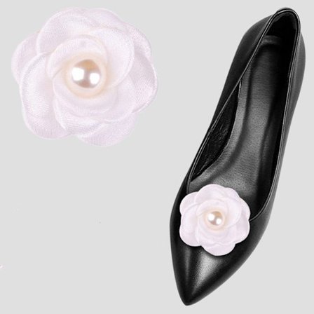 2kpl Kenkäkoristeet Clip Charm -solki VALKOINEN