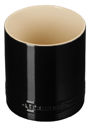 Le Creuset Signature Stengods Bestick- Och Redskapskruka 1.1L Black Köksredskap Svart 1,1 L