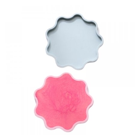 2PCS Kristall Drop Lim Diy Trycklera Lera Platta Gunga Bord,