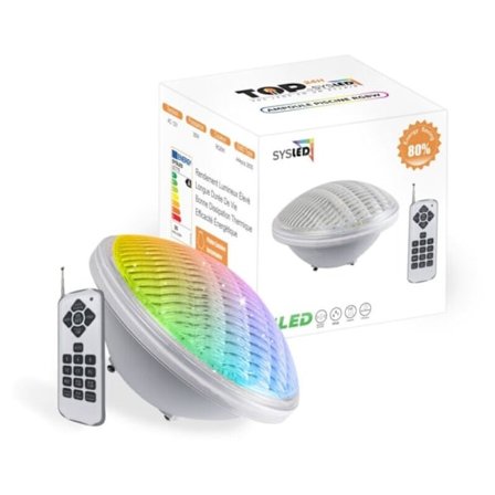 LED-lampe for svømmebasseng PAR56 RGB-farge 18W med 441 LED-er - RWEpool-belysning