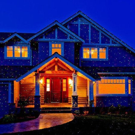 Laserlys-projektor for hage, julepynt og landskap