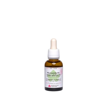 Biofficina Toscana Purificante Niacinamide 4% + Acido salicilico 2% 30ml - Siero viso antimperfezioni