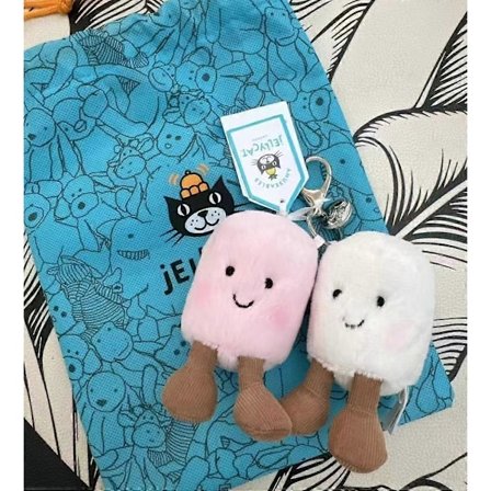 Jelly Cat Plys Bomulds Candy To-tonet Sød Blød To-tonet Nøglering Taske Vedhæng Plys Tilbehør Dukke Bil Vedhæng Feriegaver