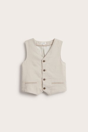 Newbie | Vävd väst | Beige