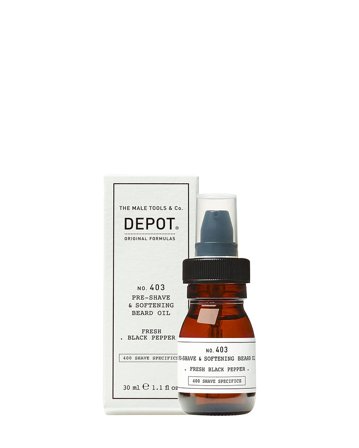 DEPOT Pre-Shave & Softening Beard Oil Sweet Almond 30 ml, Mænd, Skægpleje, Skægolie
