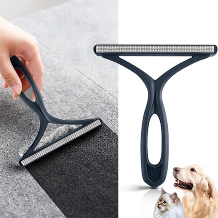 Børste til kæledyrshår - Opsamler og fjerner fnug og nuller - Bærbar fnugfjerner til hunde- og kattehår