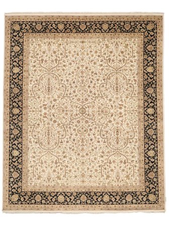 Sarough American Teppich Orientalischer Orange/Beige (Wolle, Indien)