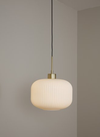 Anton taklampe Ø30 - messing/opal