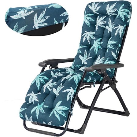 Solstolsdynor, 170 x 53 x 8 cm, dynor för trädgårdssolstolar, dynor för trädgårdsbänkar, dynor för trädgårdssitsar (gröna)