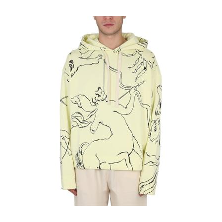 Jil Sander Hoodie , Geel , Heren , Maat: M