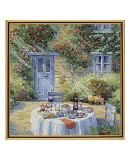 Broderikit Billede Middag i haven - Luca-S