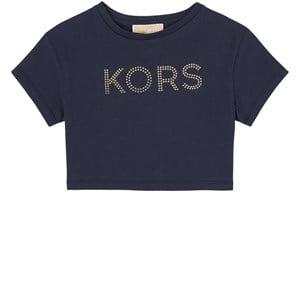 Michael Kors Navy Logo Crop T-Shirt 12 Years - Tops - 12 years - Navy