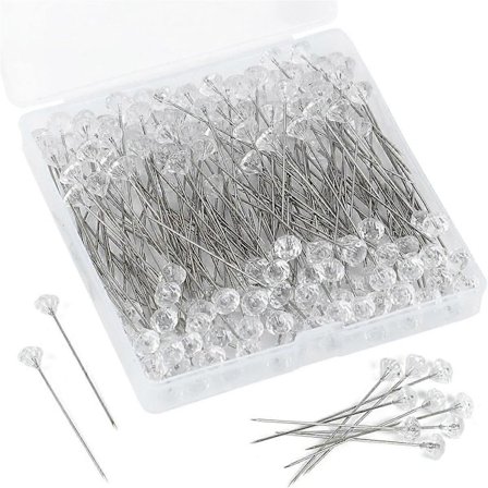 Blomster Corsage Bukett Nål 2 Tommers Blomsternål for Bukett Rhinestone Bukett Nål Brude Tilbehør DIY Håndverk Søm B