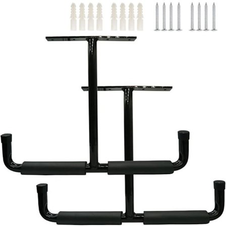 Loftkroge garage kraftig sæt med 2 garage tæppe opbevaringskroge cykel vægmontering ski rack loftmontering vægkrog stige krog, bildæk