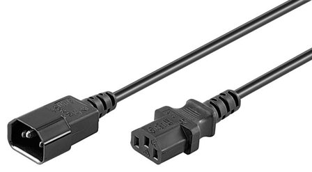 MicroConnect strømforlengelseskabel - 5 m