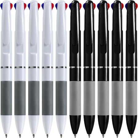 3-i-1 uttrekkbare kulepenner Flerfarget penn Fargerikt blekk