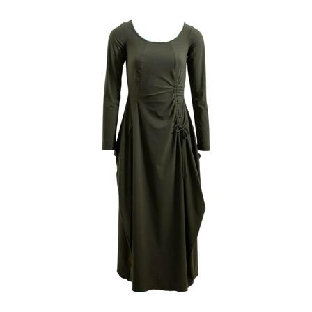 High Midi Dresses , Groen , Dames , Maat: M Casual jurken
