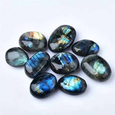 Labradorit palmsten Naturlig labradorit månsten 2-3CM