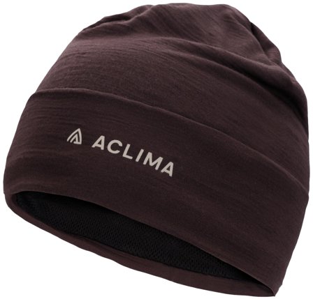 Aclima WoolNet Light Beanie Chocolate Plum