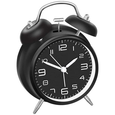 4 tuuman musta päivitetty versio kolmiulotteisesta sanaherätyskellosta opiskelijoiden yksinkertainen monitoiminen herätyskello luova erittäin äänekäs 