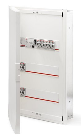 Garo NIM 42-3 Sentralapparat 4 rader, 42 moduler, Elfordeling & strømforsyning