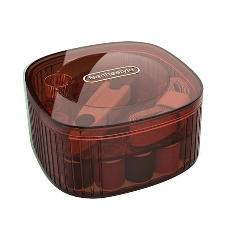 Sykasse med Tilbehør, Bærbar Sykasse med Sytilbehør, Nål og Tråd Sæt, Inkluderer 18 Farver Tråd, Nåle, Kasse, Saks, Målebånd