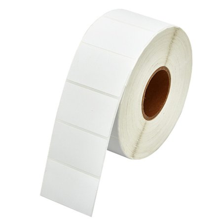 1500 ruller 50x30mm blanke hvide klistermærker vandtætte aftagelige