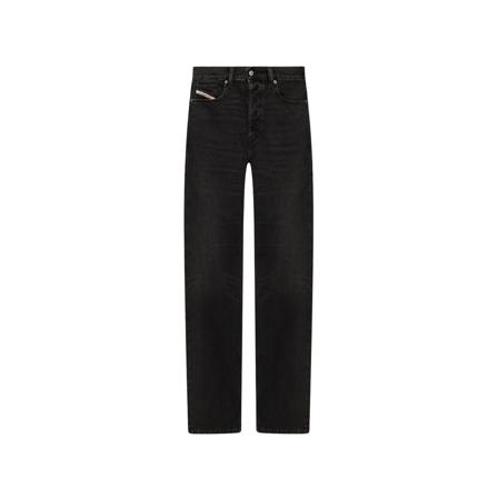 Diesel Straight Jeans Sort, Herre, Størrelse: W34 L32