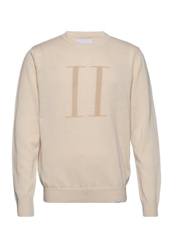 Encore Linen Intarsia Knit Cream Les Deux