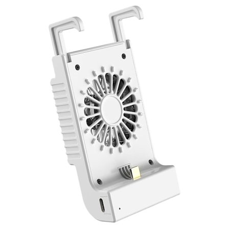 Laderholderstativ med innebygd kjøleventilator for Switch/oled/lite (hvit)