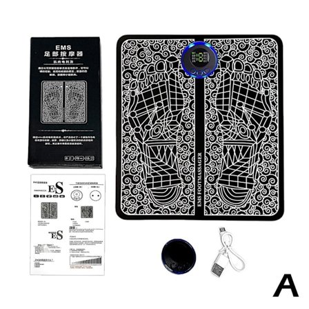 Multifunktionel Elektrisk Fodmassage EMS Pad Fod Akupunktur Stimulator Massage